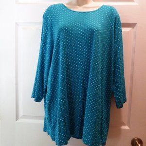 Women's 3/4 sleeve top, Size 3X